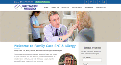 Desktop Screenshot of familycareent.com